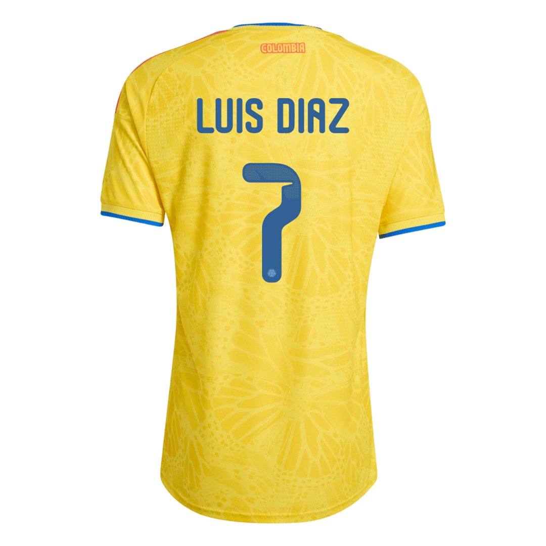 Camiseta Auténtica LUIS DíAZ #7 Colombia 2026 Primera Equipación Copa del Mundo -Versión Jugador