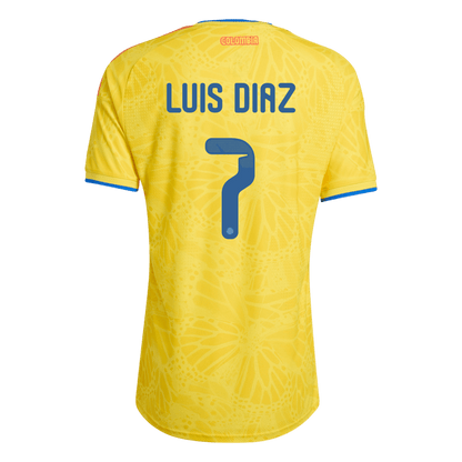 Camiseta Auténtica LUIS DíAZ #7 Colombia 2026 Primera Equipación Copa del Mundo -Versión Jugador