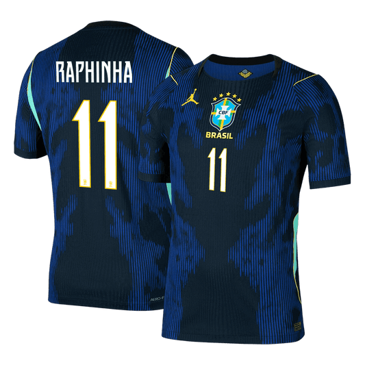 Camiseta Auténtica RAPHINHA #11 Brazil 2026 Segunda Equipación Copa del Mundo -Versión Jugador