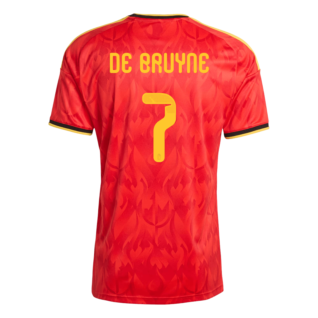 Camiseta DE BRUYNE #7 Belgium 2026 Primera Equipación Copa del Mundo - Versión Hincha