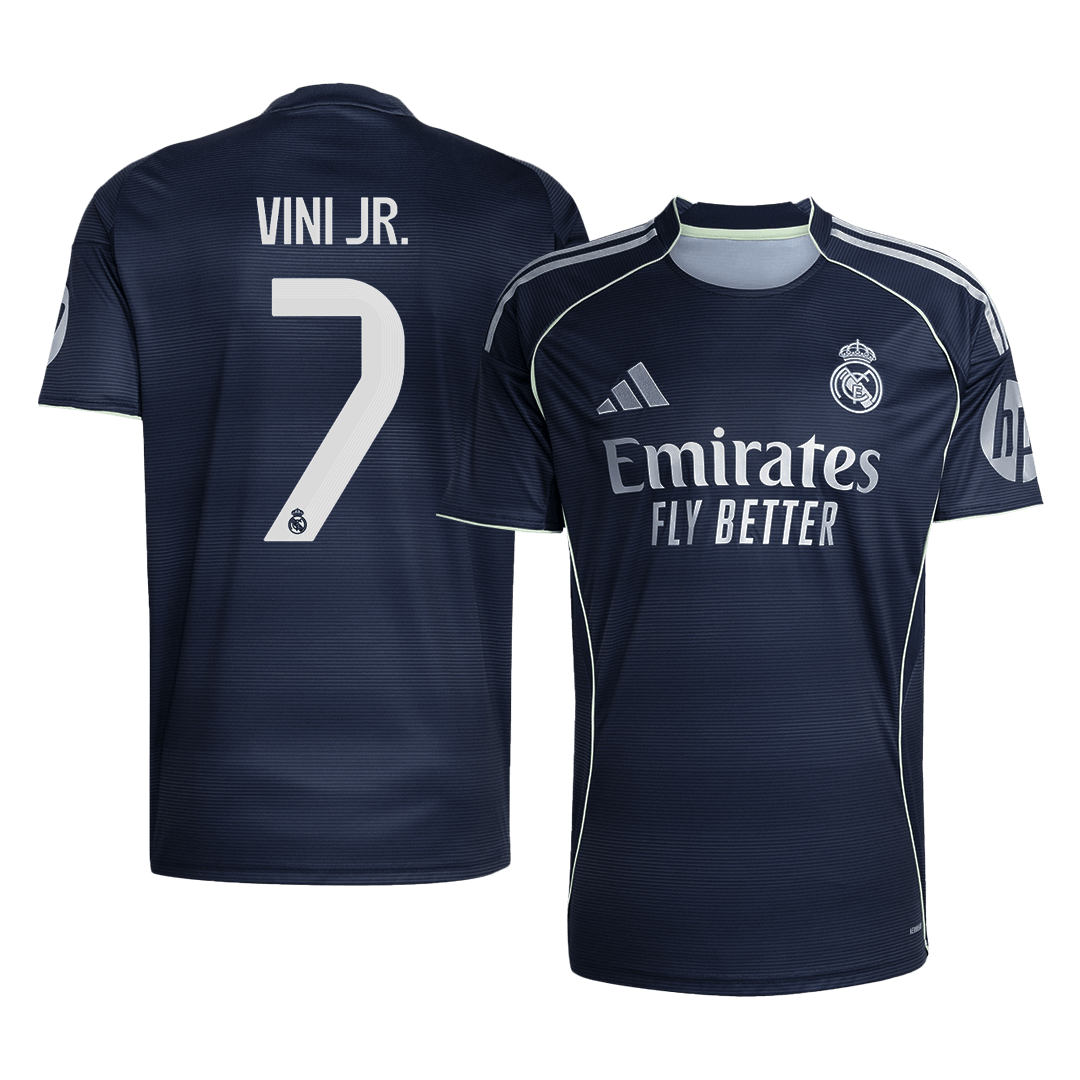 Camiseta VINI JR. #7 Real Madrid 2025/26 Segunda Equipación-Versión Hincha-Camisetas Pasion Shop