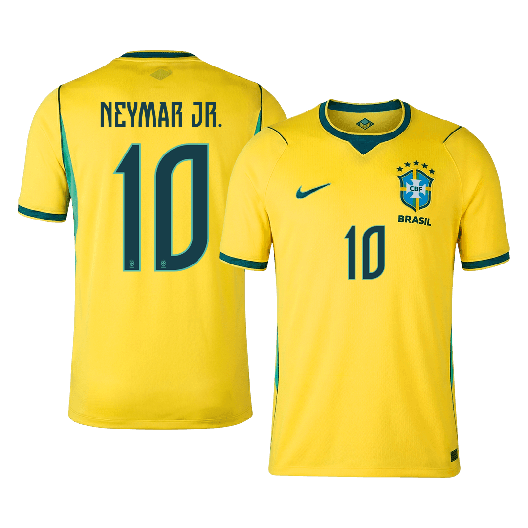 Camiseta NEYMAR JR. #10 Brazil 2026 Primera Equipación Copa del Mundo - Versión Hincha