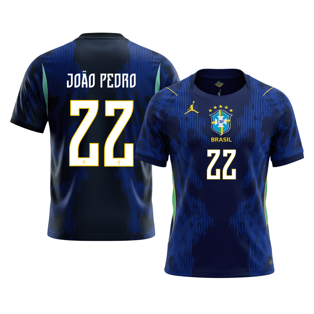 Camiseta JOÃO PEDRO #22 Brazil 2026 Segunda Equipación Copa del Mundo - Versión Hincha