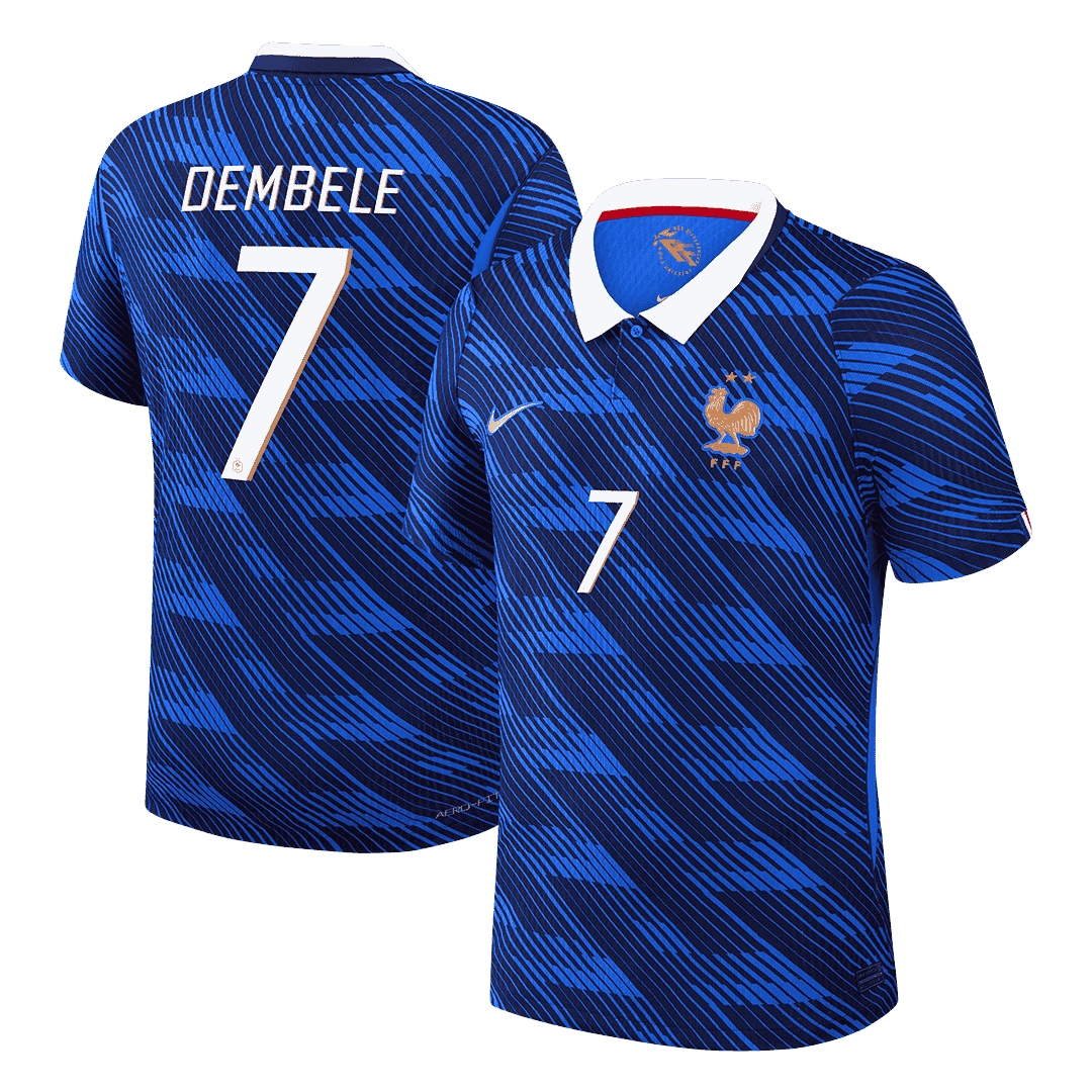 Camiseta Auténtica DEMBELE #7 France 2026 Primera Equipación Copa del Mundo -Versión Jugador