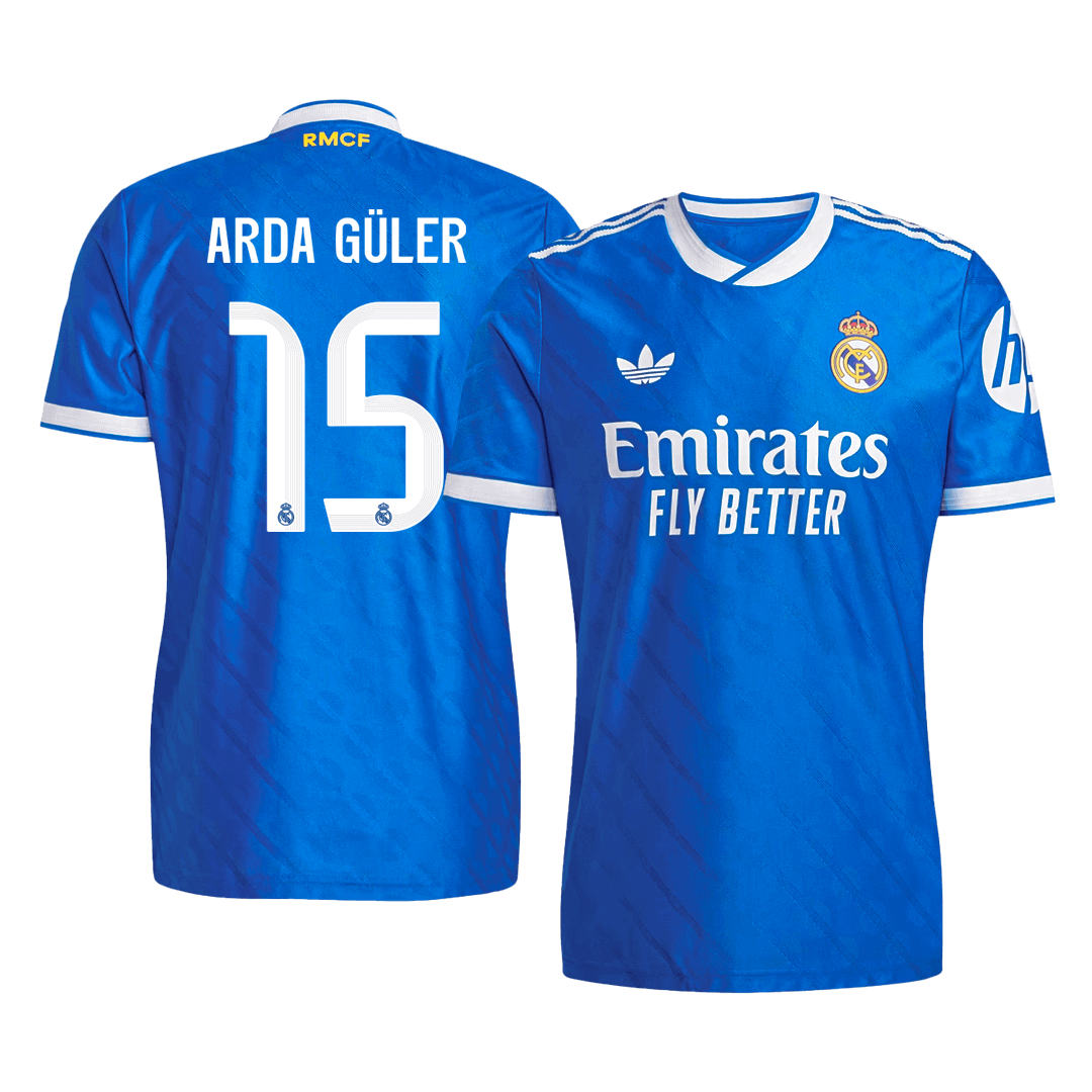Camiseta Auténtica ARDA GÜLER #15 Real Madrid 2025/26 Tercera Equipación -Versión Jugador
