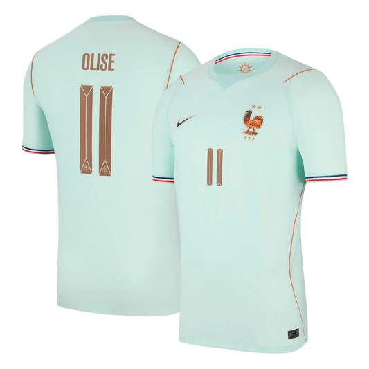 Camiseta OLISE #11 France 2026 Segunda Equipación Copa del Mundo - Versión Hincha