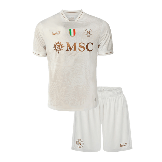 Miniconjunto Napoli 2025/26 Segunda Equipación Niño