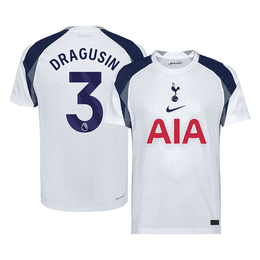 Camiseta Auténtica DRAGUSIN #3 Tottenham Hotspur 2025/26 Primera Equipación -Versión Jugador