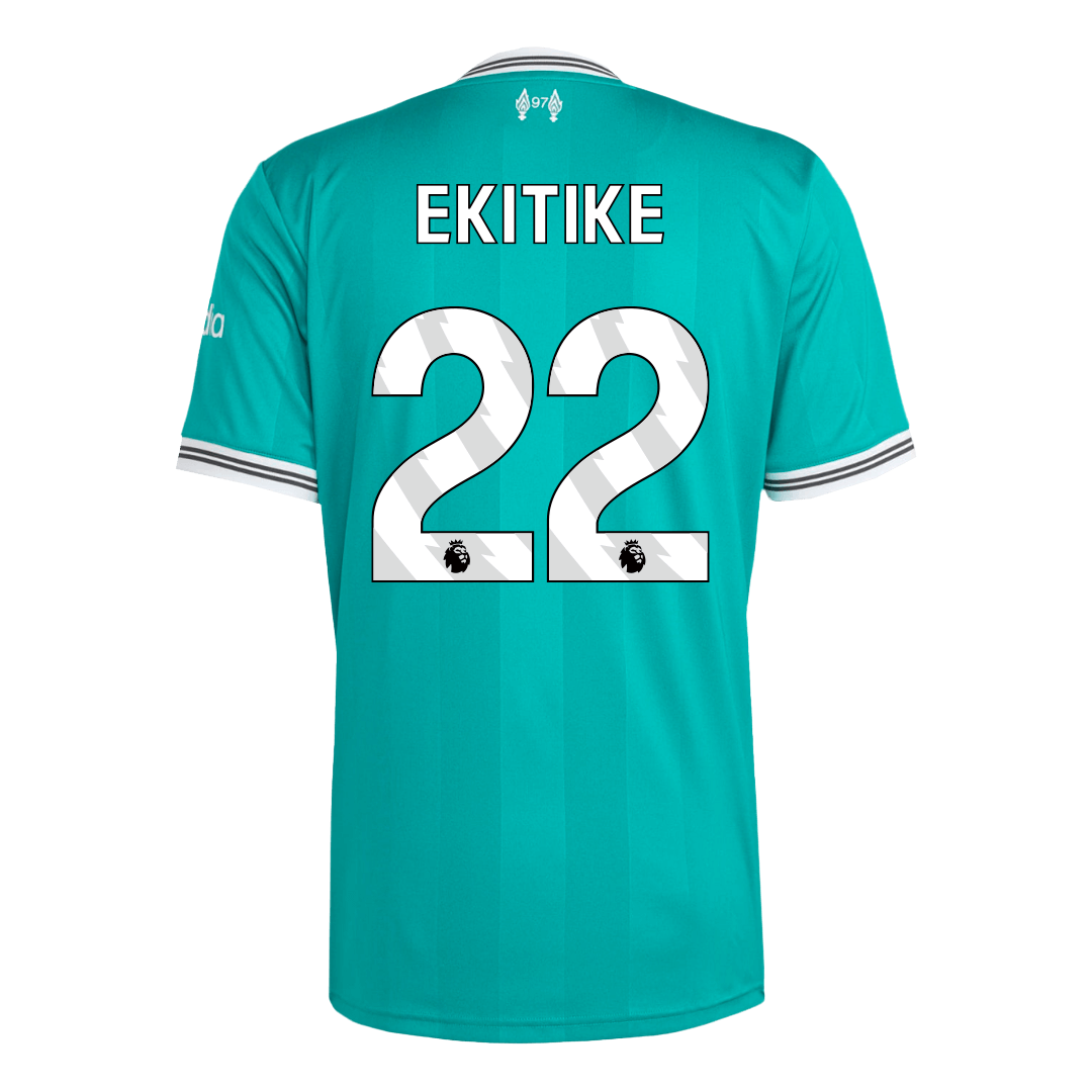 Camiseta EKITIKE #22 Liverpool 2025/26 Tercera Equipación - Versión Hincha