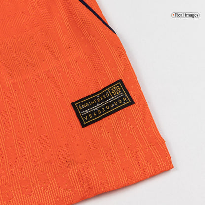 Camiseta Auténtica VIRGIL #4 Netherlands 2026 Primera Equipación Copa del Mundo -Versión Jugador