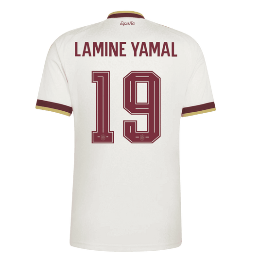 Camiseta LAMINE YAMAL #19 Spain 2026 Segunda Equipación Copa del Mundo - Versión Hincha