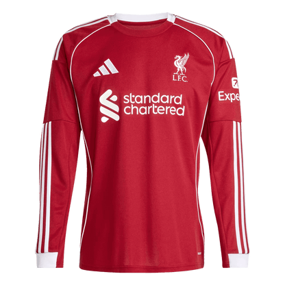 Camiseta Manga Larga Liverpool 2025/26 Primera Equipación-Versión Hincha
