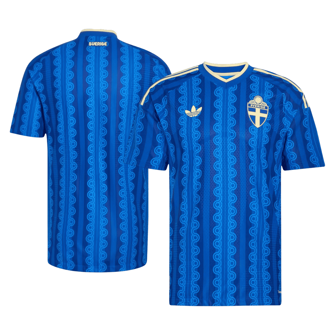 Camiseta Auténtica Sweden 2026 Segunda Equipación Copa del Mundo -Versión Jugador