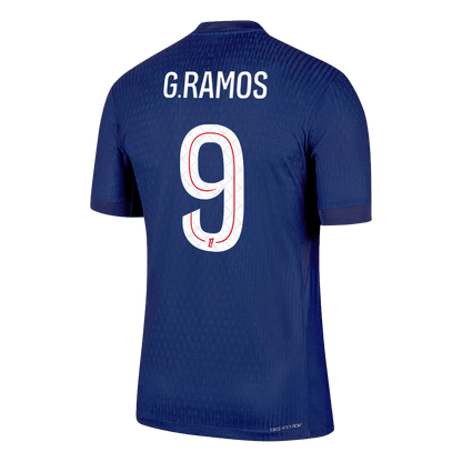Camiseta Auténtica G.RAMOS #9 PSG 2025/26 Primera Equipación -Versión Jugador
