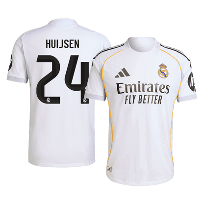 Camiseta Auténtica HUIJSEN #24 Real Madrid 2025/26 Primera Equipación-Versión Jugador