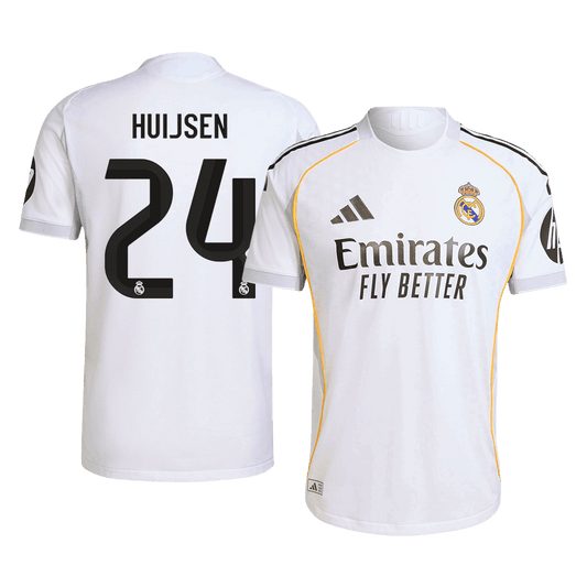Camiseta Auténtica HUIJSEN #24 Real Madrid 2025/26 Primera Equipación-Versión Jugador