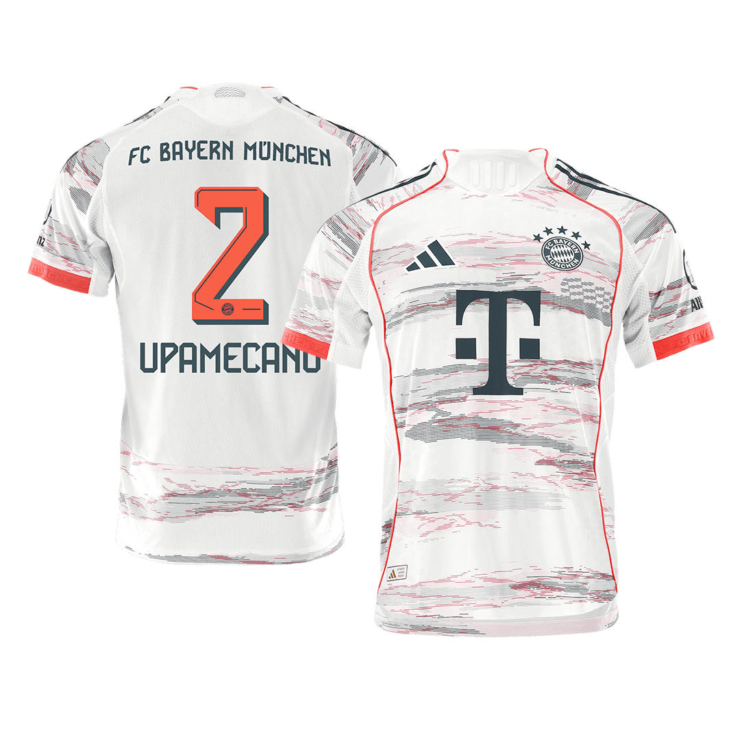 Camiseta Auténtica UPAMECANO #2 Bayern Munich 2025/26 Segunda Equipación -Versión Jugador