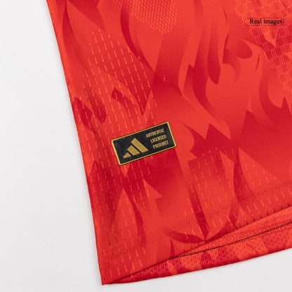 Camiseta Auténtica DE BRUYNE #7 Belgium 2026 Primera Equipación Copa del Mundo -Versión Jugador