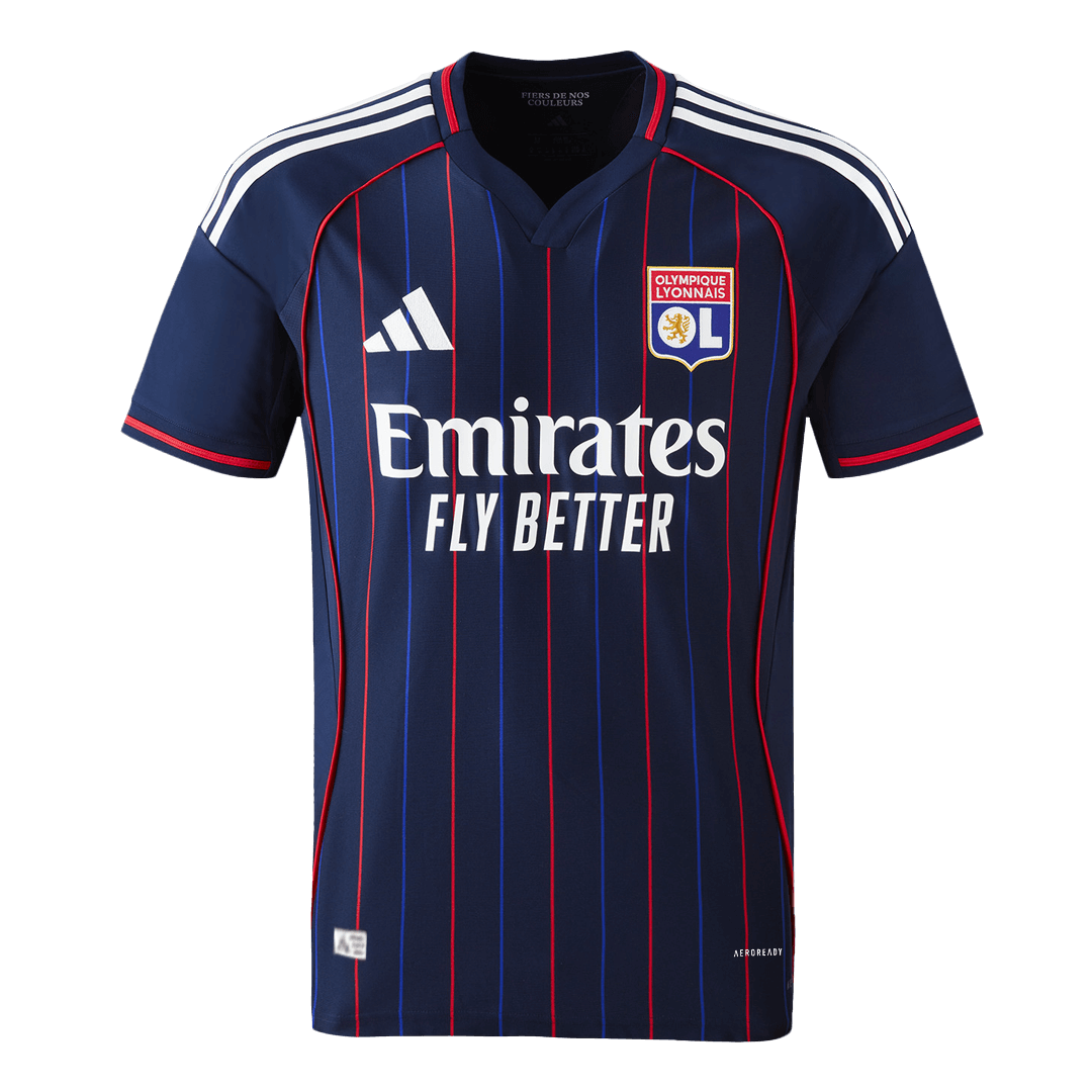 Camiseta Auténtica Olympique Lyonnais 2025/26 Segunda Equipación -Versión Jugador-Camisetas Pasion Shop