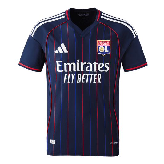 Camiseta Auténtica Olympique Lyonnais 2025/26 Segunda Equipación -Versión Jugador-Camisetas Pasion Shop