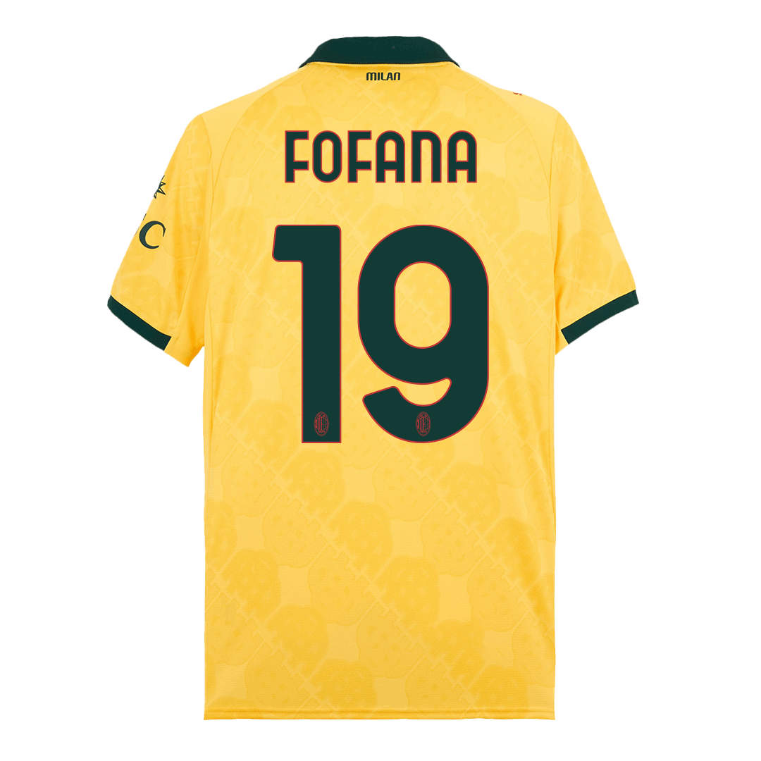 Camiseta FOFANA #19 AC Milan 2025/26 Tercera Equipación - Versión Hincha