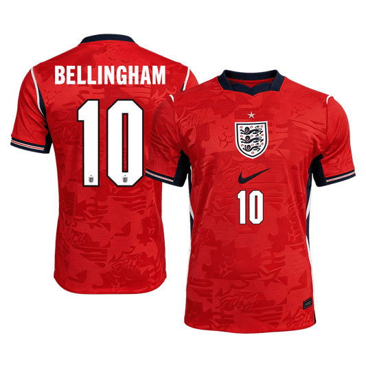 Camiseta Auténtica BELLINGHAM #10 England 2026 Segunda Equipación Copa del Mundo -Versión Jugador