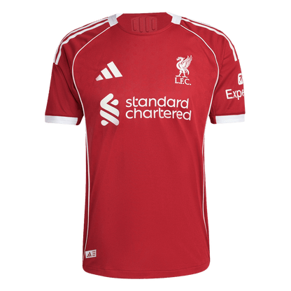 Camiseta Auténtica SZOBOSZLAI #8 Liverpool 2025/26 Primera Equipación -Versión Jugador