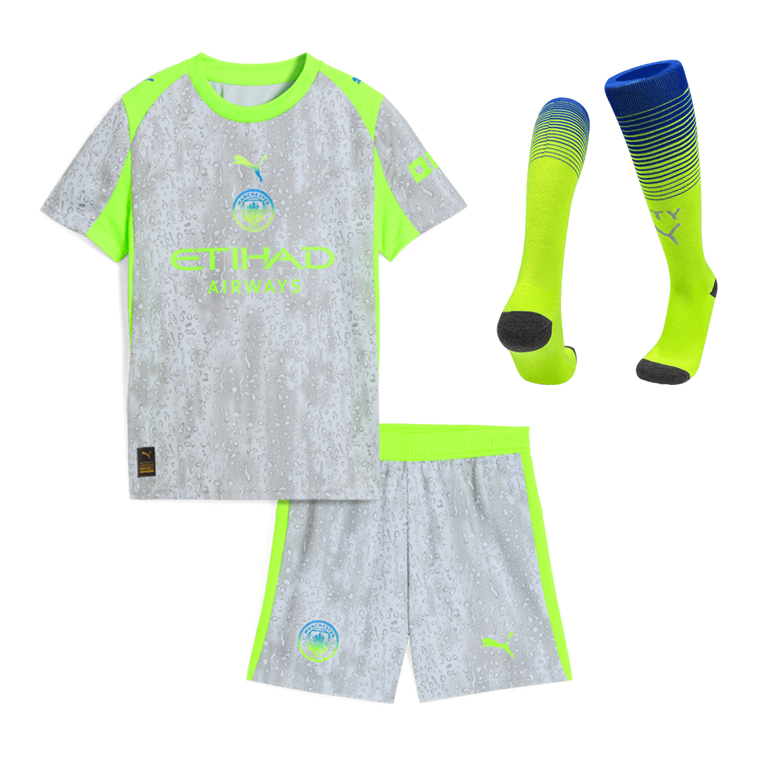 Conjunto Infantil Completo Manchester City 2025/26 Tercera Equipación Kids