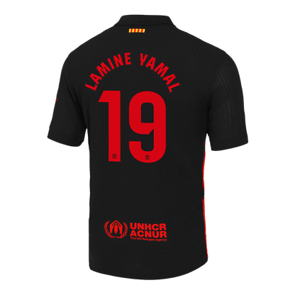 Camiseta LAMINE YAMAL #19 Barcelona 2024/25 Segunda Equipación - Versión Jugador