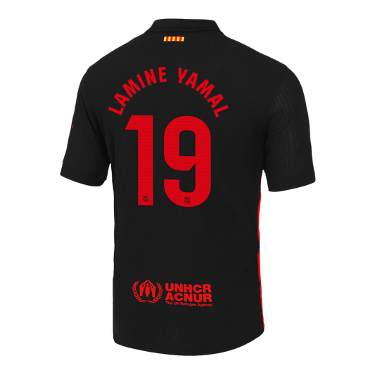 Camiseta LAMINE YAMAL #19 Barcelona 2024/25 Segunda Equipación - Versión Jugador