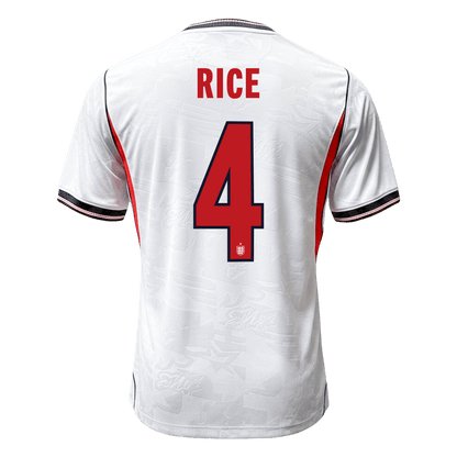 Camiseta Auténtica RICE #4 England 2026 Primera Equipación Copa del Mundo -Versión Jugador