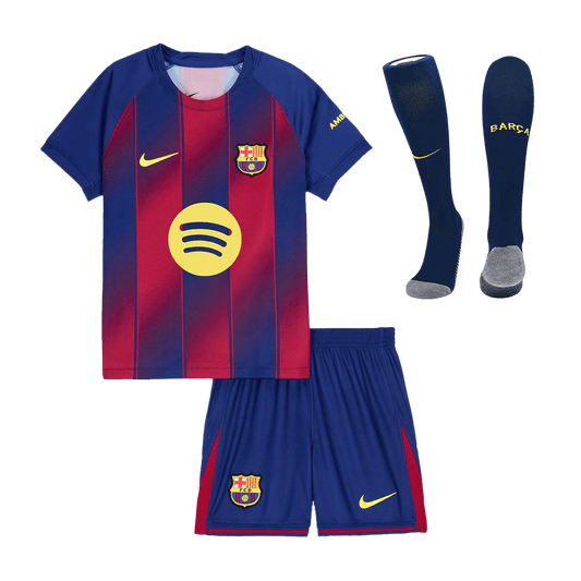 Miniconjunto Completo Barcelona 2025/26 Primera Equipación Niño