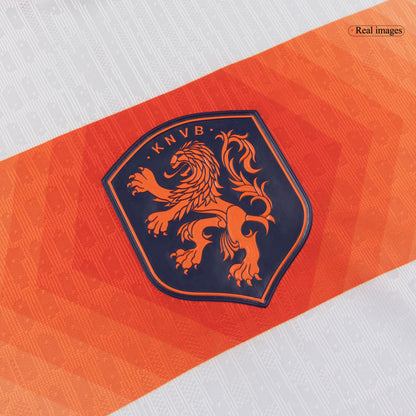 Camiseta Auténtica VIRGIL #4 Netherlands 2026 Segunda Equipación Copa del Mundo -Versión Jugador
