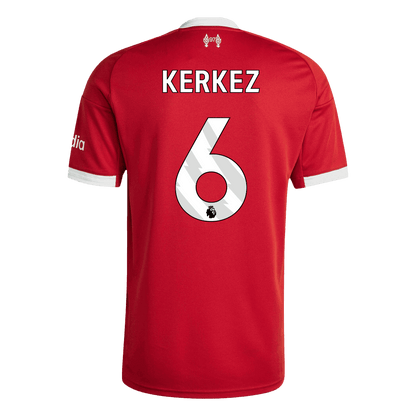 Camiseta KERKEZ #6 Liverpool 2025/26 Primera Equipación-Versión Hincha