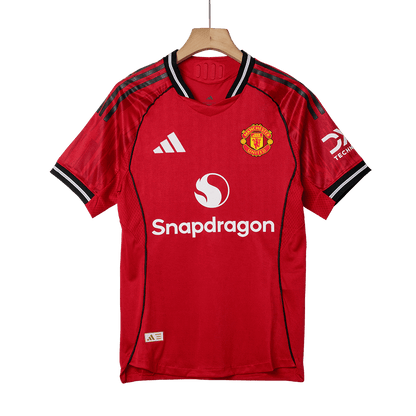 Camiseta Auténtica B.FERNANDES #8 Manchester United 2025/26 Primera Equipación-Versión Jugador