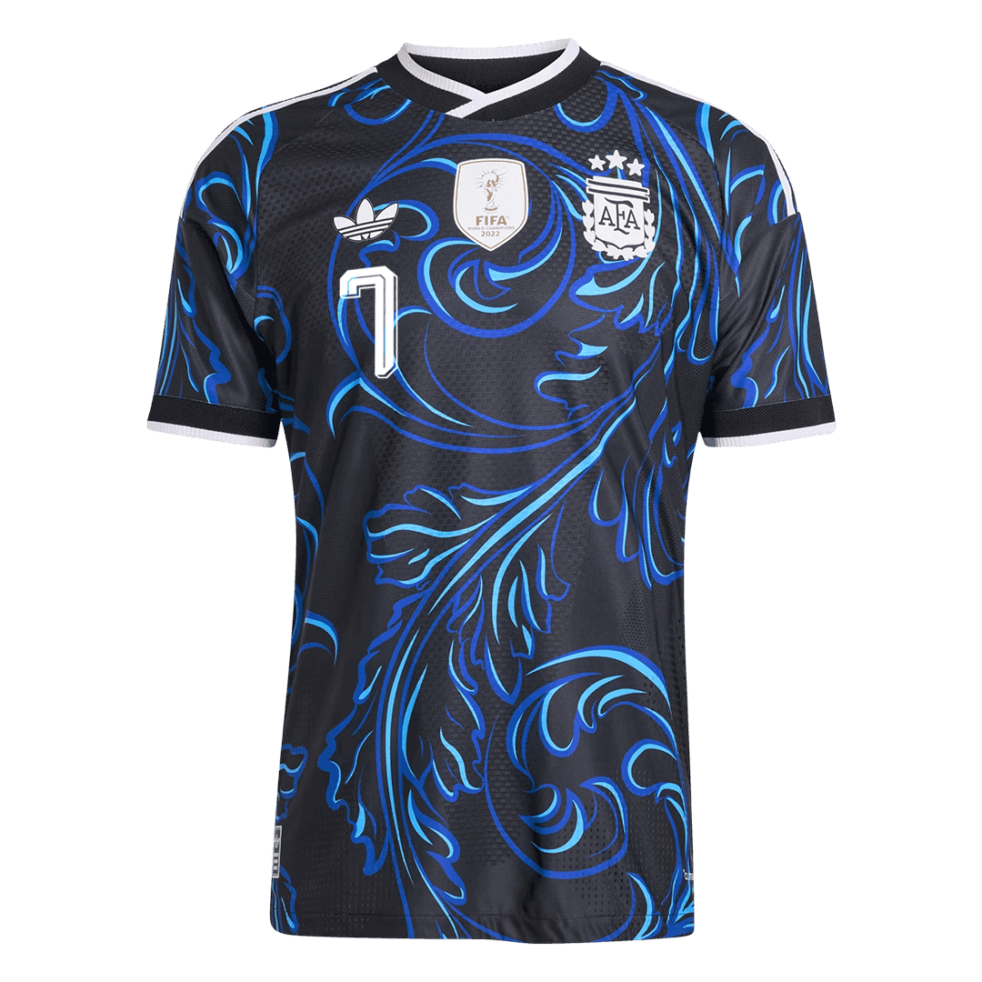 Camiseta Auténtica DE PAUL #7 Argentina 2026 Segunda Equipación Copa del Mundo -Versión Jugador