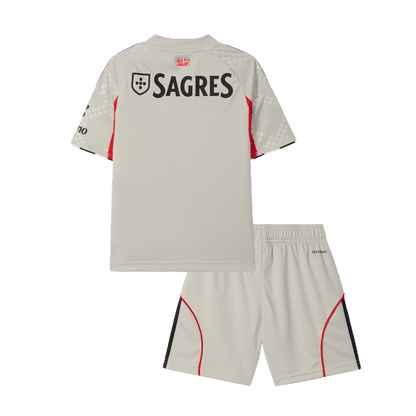 Conjunto Infantil Benfica 2025/26 Segunda Equipación-Camisetas Pasion Shop