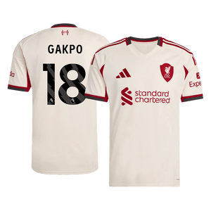 Camiseta GAKPO #18 Liverpool 2025/26 Segunda Equipación - Versión Hincha