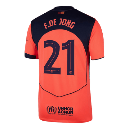 UCL Camiseta F.DE JONG #21 Barcelona 2025/26 Tercera Equipación - Versión Hincha