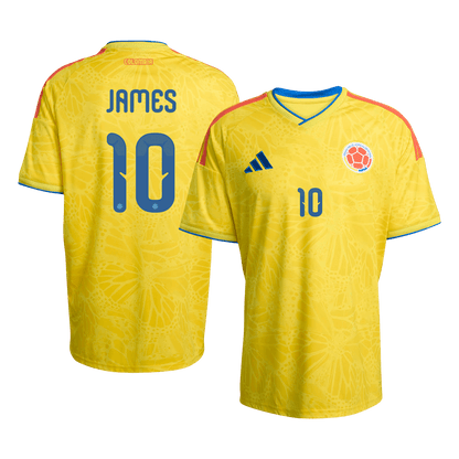 Camiseta JAMES #10 Colombia 2026 Primera Equipación Copa del Mundo - Versión Hincha