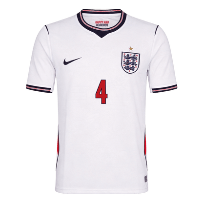 Camiseta RICE #4 England 2026 Primera Equipación Copa del Mundo - Versión Hincha