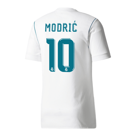 Camiseta Retro 2017/18 Modrić #10 Real Madrid Primera Equipación