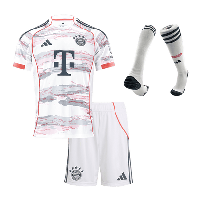 Conjunto Infantil Completo Bayern Munich 2025/26 Segunda Equipación Kids-Camisetas Pasion Shop