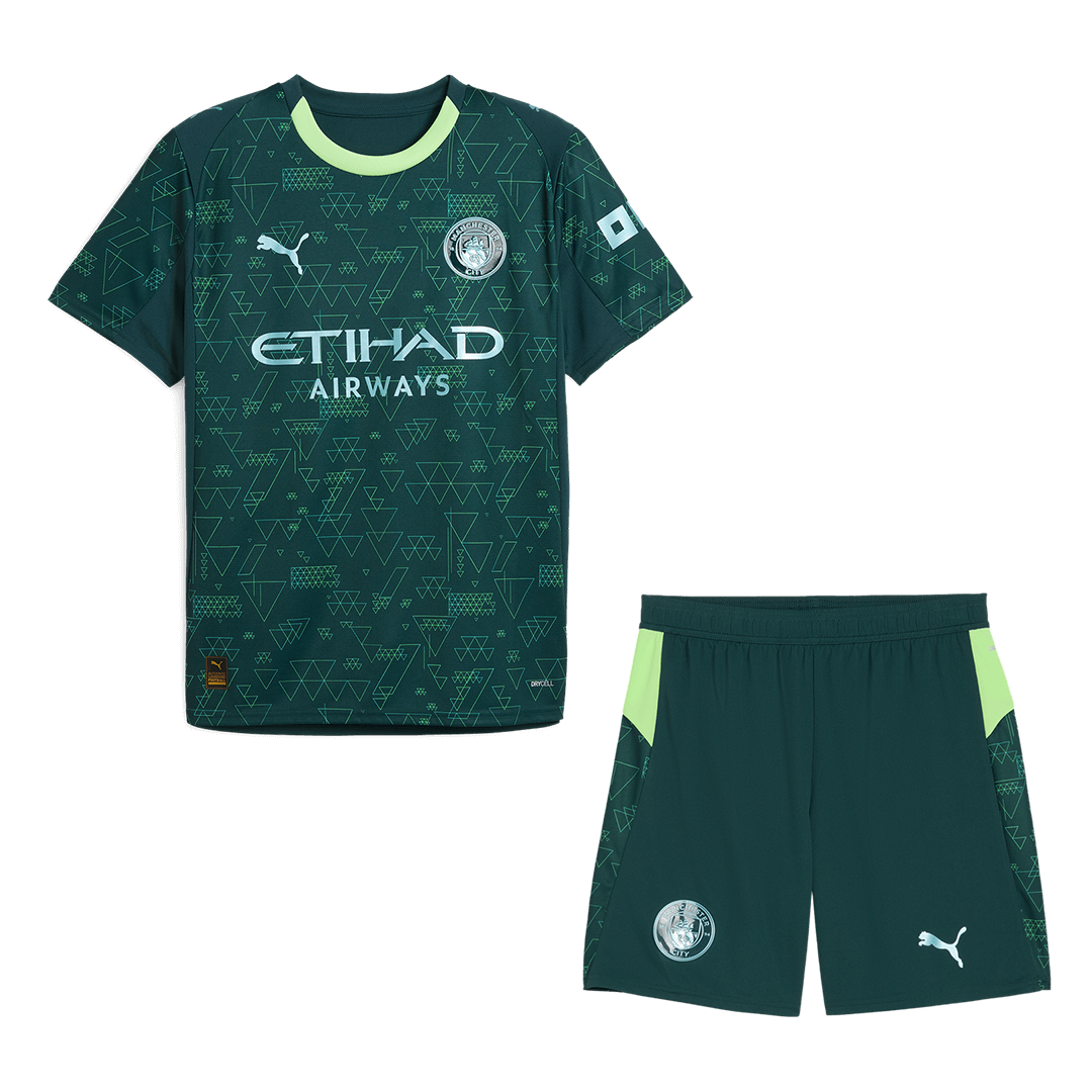 Conjunto Manchester City 
2025/26 Cuarta Equipación