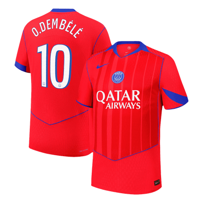 Camiseta Auténtica O.DEMBÉLÉ #10 PSG 2025/26 Tercera Equipación -Versión Jugador
