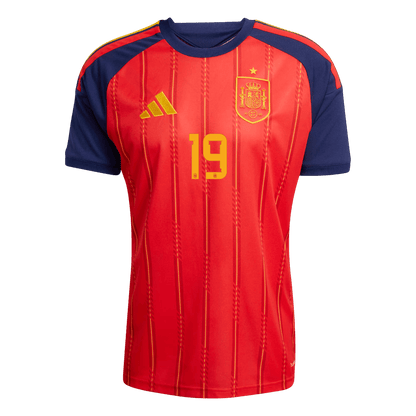 Calidad Premium Camiseta LAMINE YAMAL #19 Spain 2026 Primera Equipación Copa del Mundo -Versión Hincha