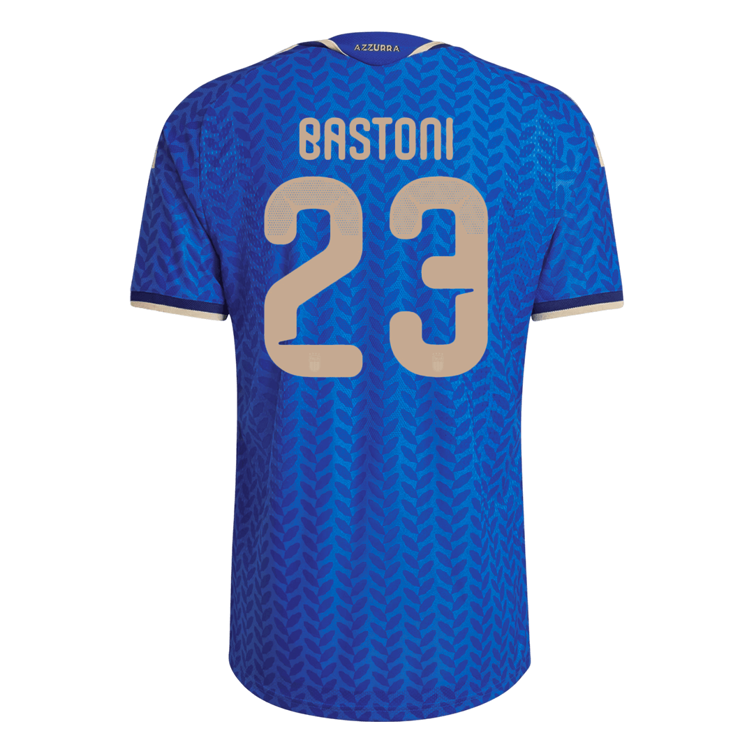 Camiseta Auténtica BASTONI #23 Italy 2026 Primera Equipación Copa del Mundo -Versión Jugador