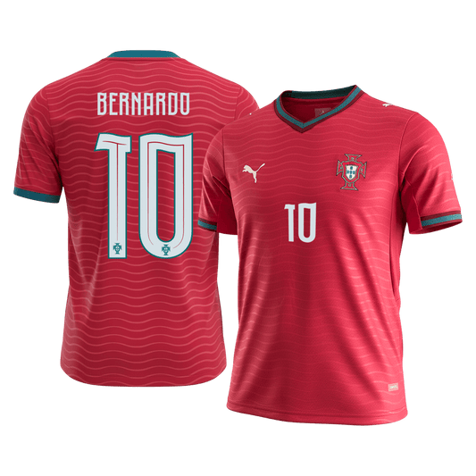 Camiseta BERNARDO #10 Portugal 2026 Primera Equipación Copa del Mundo - Versión Hincha