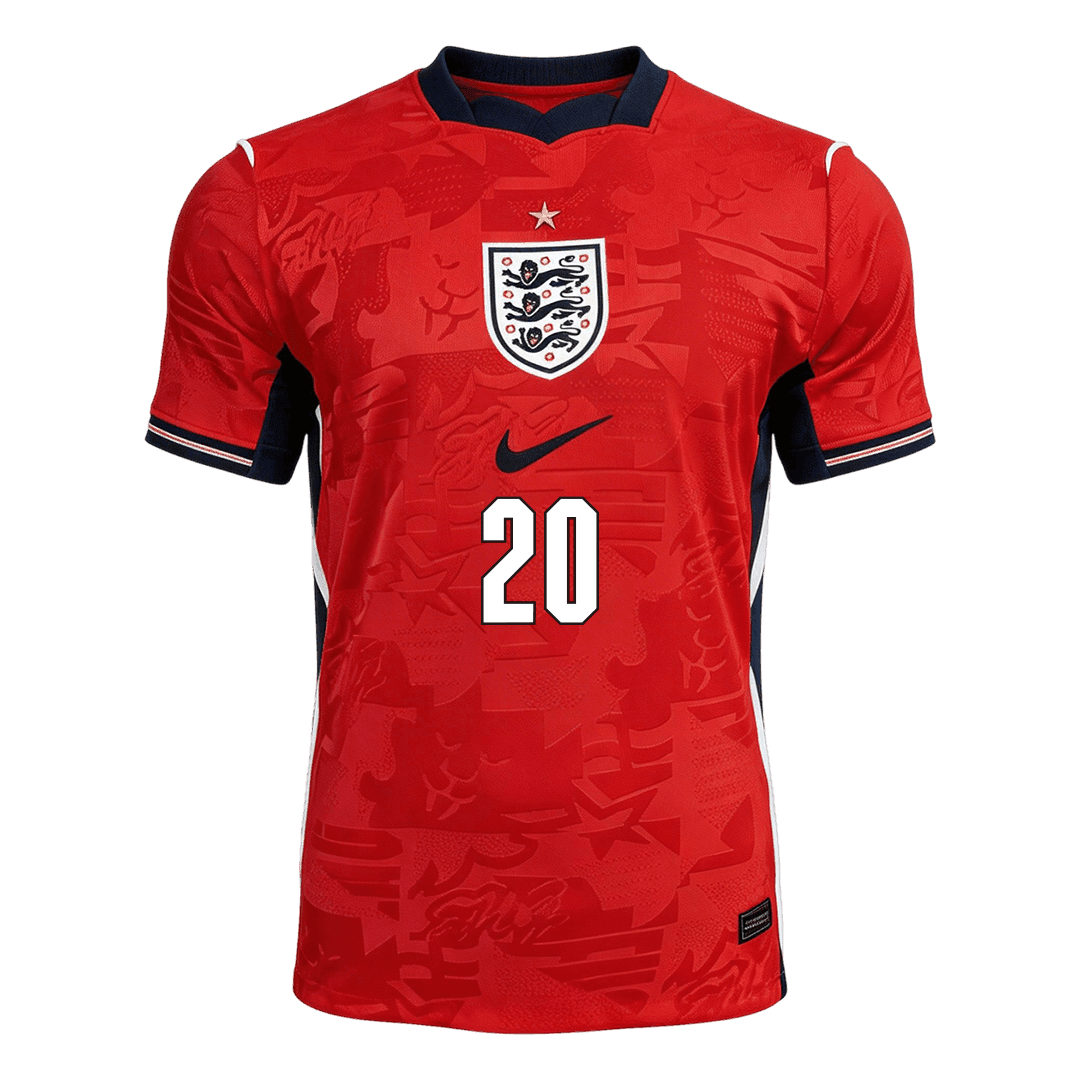 Camiseta Auténtica PALMER #20 England 2026 Segunda Equipación Copa del Mundo -Versión Jugador