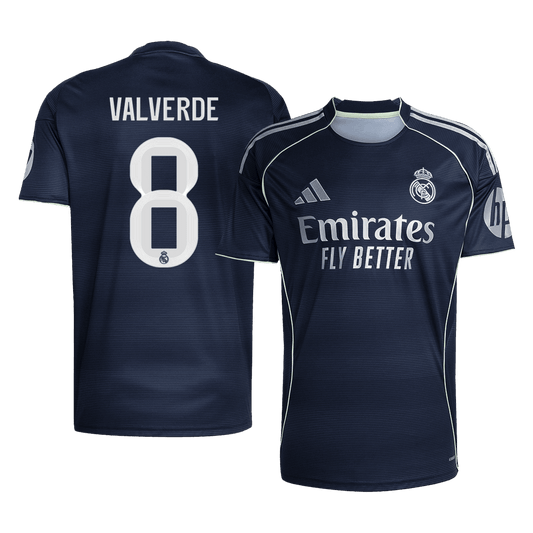 Camiseta VALVERDE #8 Real Madrid 2025/26 Segunda Equipación-Versión Hincha